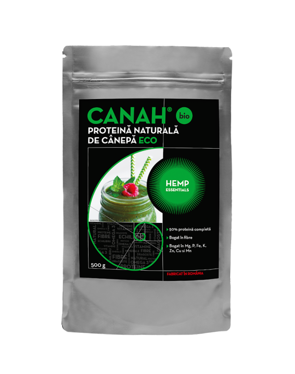 Pudră proteică ECO de cânepă 500 g