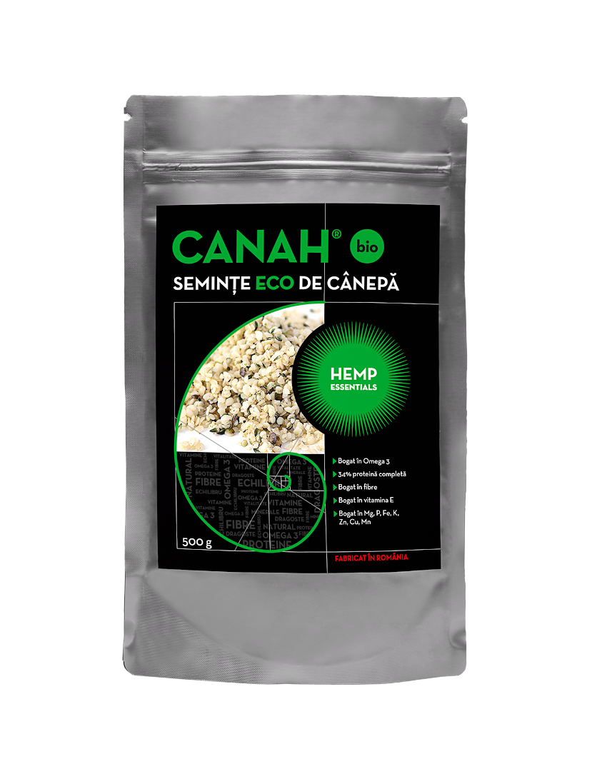 Semințe decorticate de cânepă ECO 500 g