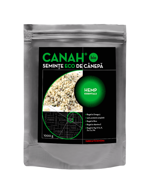 Semințe decorticate de cânepă ECO 1000 g