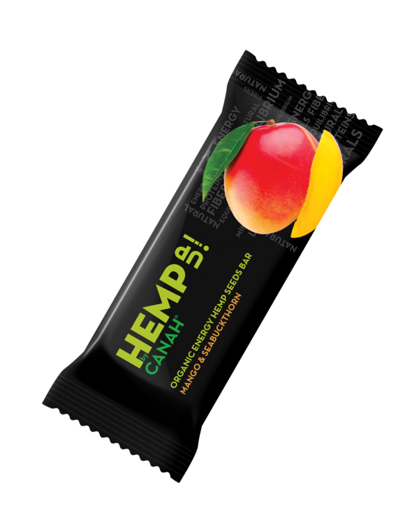 Baton Hemp Up cânepă cu mango și cătină 48 g