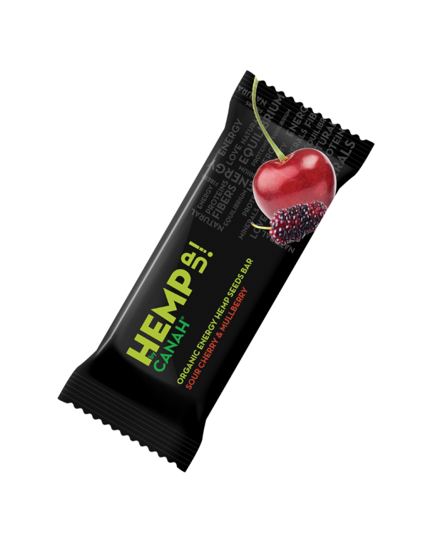 Baton Hemp Up cânepă cu vișine și dude 48 g